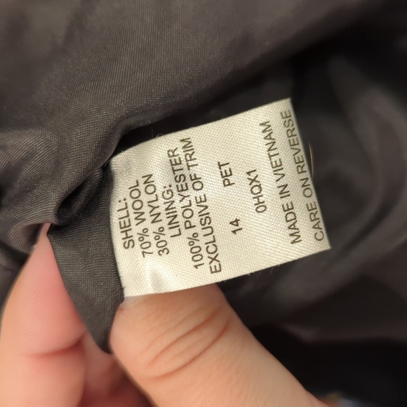 LL Bean Wool Plaid Skirt A-line Blue size 14 Petite - Picture 5 of 12